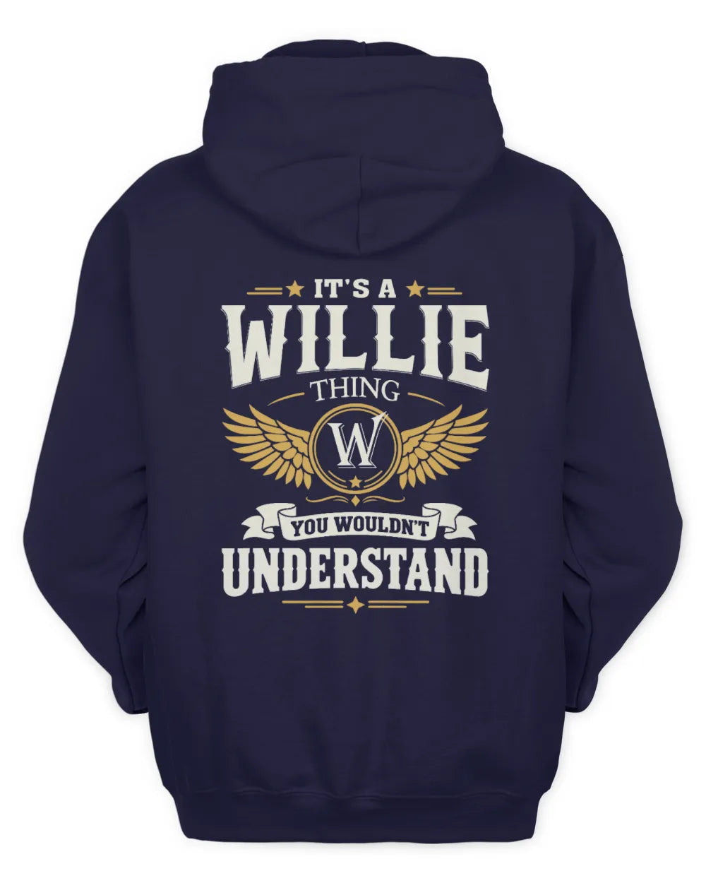 WILLIE KT06-M008 It’s a [NAME] Thing – You Wouldn’t Understand | Personalized Vintage T-Shirt - Unisex Hoodie - Navy