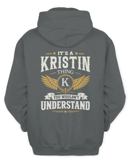 KRISTIN KT06-M008 It’s a [NAME] Thing – You Wouldn’t Understand | Personalized Vintage T-Shirt - Unisex Hoodie - Charcoal