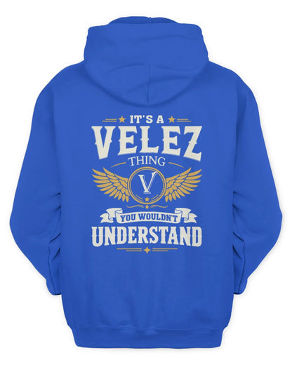 VELEZ KT06-M008 It’s a [NAME] Thing – You Wouldn’t Understand | Personalized Vintage T-Shirt - Unisex Hoodie - Royal