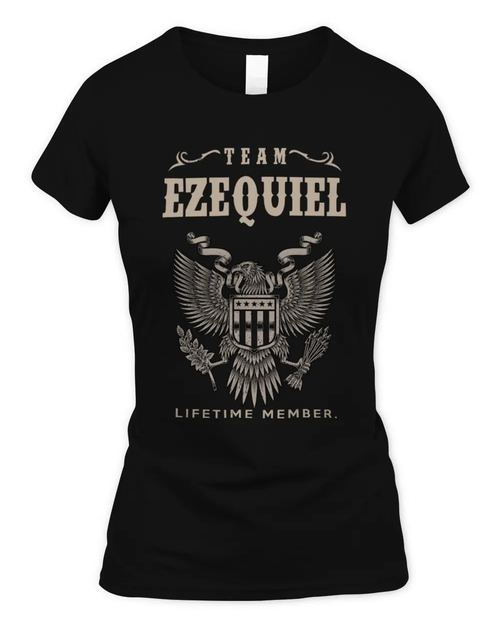EZEQUIEL TP06-K82 – Personalized Classic Style Apparel “Team NAME Lifetime Member” - Women's Standard T-Shirt - Black