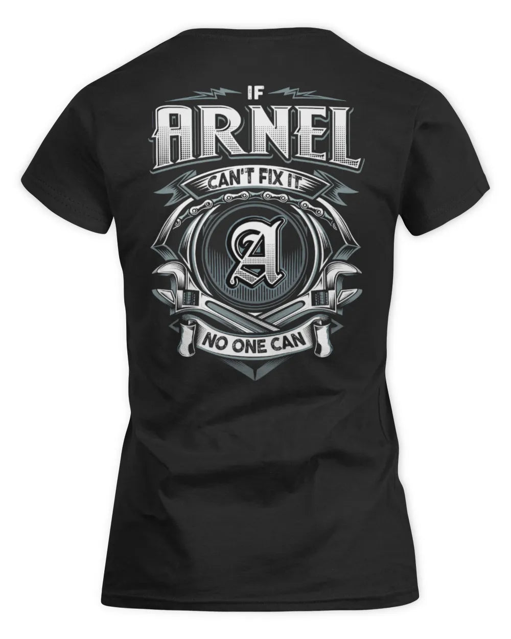 ARNEL AP81-K4-626 - Personalized Ahmed Quote Apparel “If Ahmed Can't Fix It, No One Can” - Women's Standard T-Shirt - Black