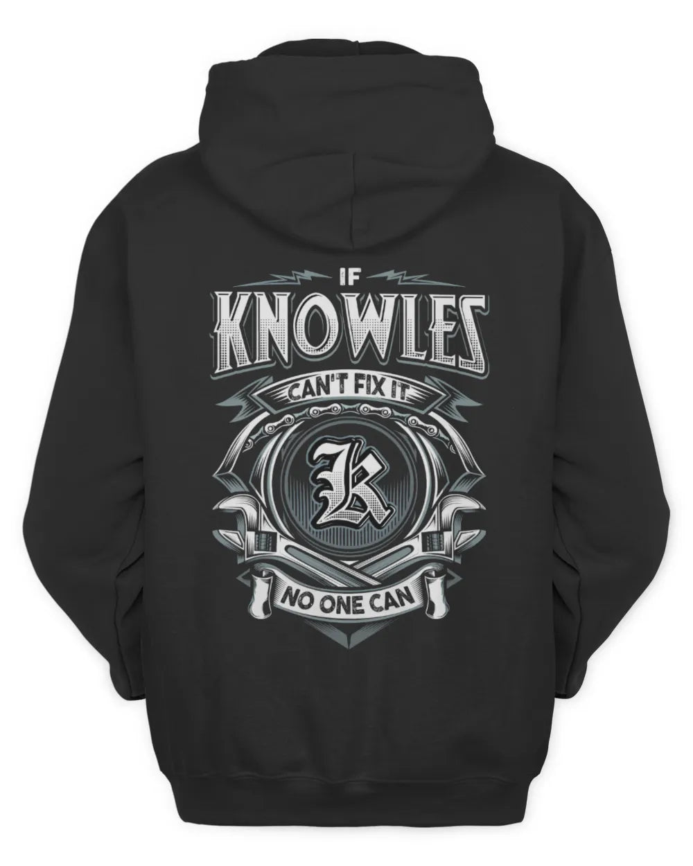 KNOWLES AP81-K4-626 - Personalized Ahmed Quote Apparel “If Ahmed Can't Fix It, No One Can” - Unisex Hoodie - Black