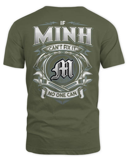 MINH AP81-K4-626 - Personalized Ahmed Quote Apparel “If Ahmed Can't Fix It, No One Can” - Unisex Standard T-Shirt - Military Green