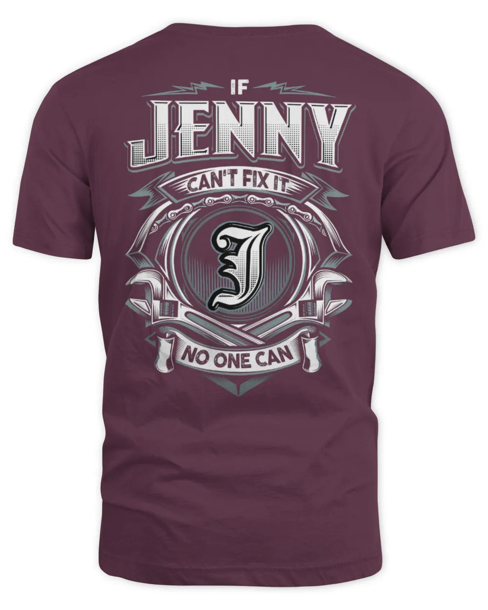JENNY AP81-K4-626 - Personalized Ahmed Quote Apparel “If Ahmed Can't Fix It, No One Can” - Unisex Standard T-Shirt - Maroon