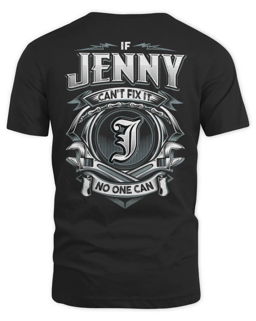 JENNY AP81-K4-626 - Personalized Ahmed Quote Apparel “If Ahmed Can't Fix It, No One Can” - Unisex Standard T-Shirt - Black