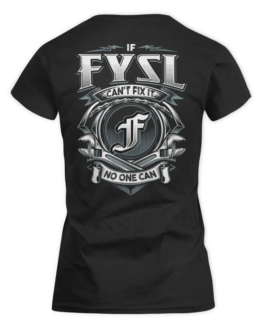 FYSL AP81-K4-626 - Personalized Ahmed Quote Apparel “If Ahmed Can't Fix It, No One Can” - Women's Standard T-Shirt - Black