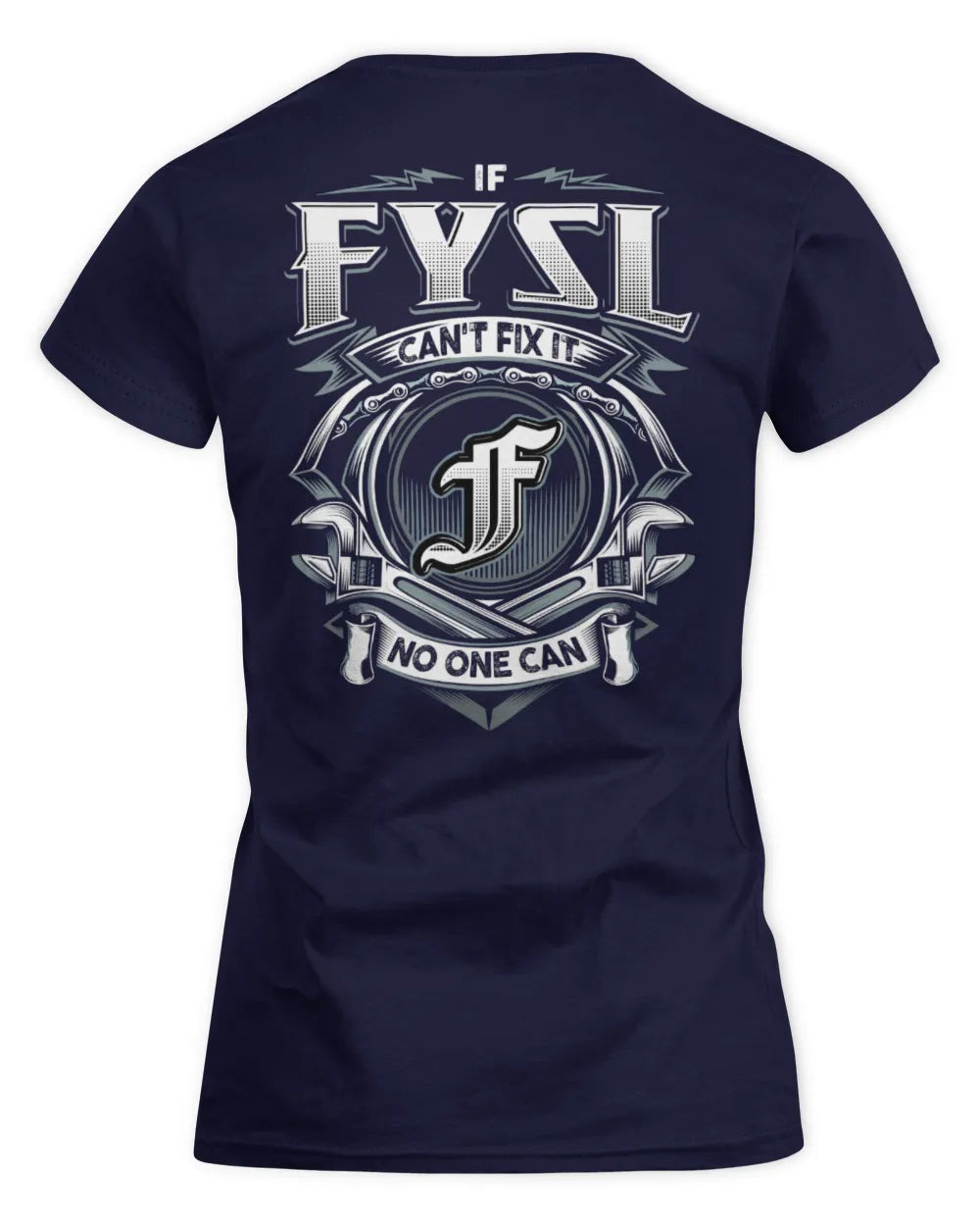 FYSL AP81-K4-626 - Personalized Ahmed Quote Apparel “If Ahmed Can't Fix It, No One Can” - Women's Standard T-Shirt - Navy