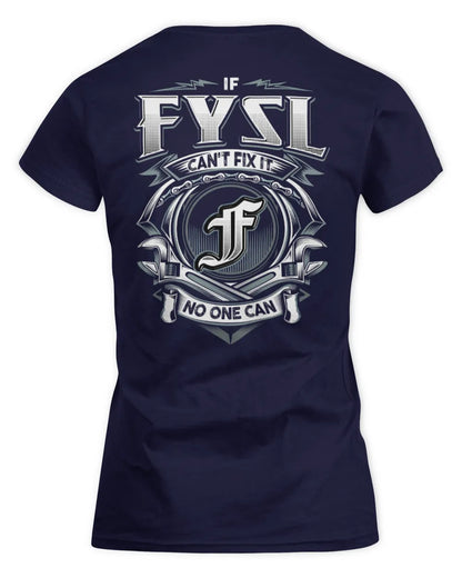 FYSL AP81-K4-626 - Personalized Ahmed Quote Apparel “If Ahmed Can't Fix It, No One Can” - Women's Standard T-Shirt - Navy