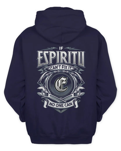 ESPIRITU AP81-K4-626 - Personalized Ahmed Quote Apparel “If Ahmed Can't Fix It, No One Can” - Unisex Hoodie - Navy