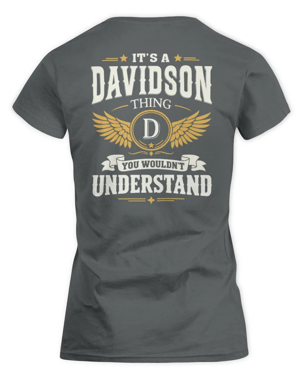DAVIDSON KT06-M008 It’s a [NAME] Thing – You Wouldn’t Understand | Personalized Vintage T-Shirt - Women's Standard T-Shirt - Charcoal