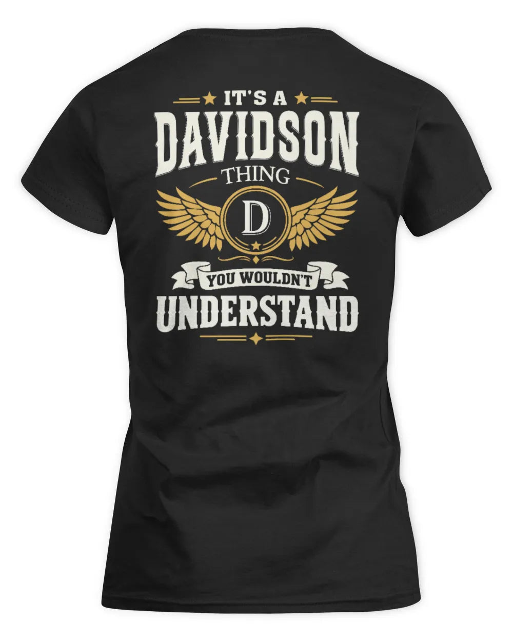 DAVIDSON KT06-M008 It’s a [NAME] Thing – You Wouldn’t Understand | Personalized Vintage T-Shirt - Women's Standard T-Shirt - Black