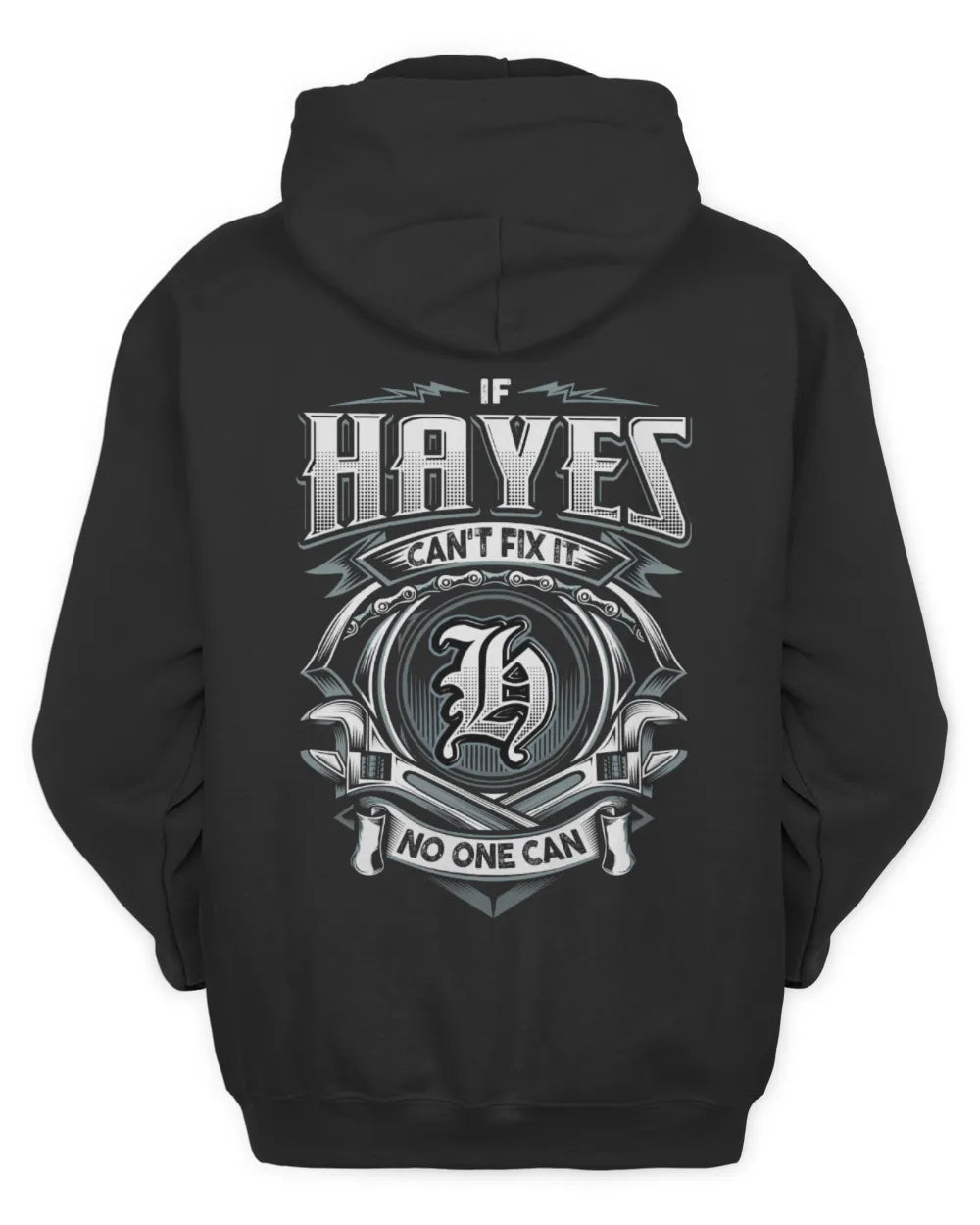 HAYES AP81-K4-626 - Personalized Ahmed Quote Apparel “If Ahmed Can't Fix It, No One Can” - Unisex Hoodie - Black