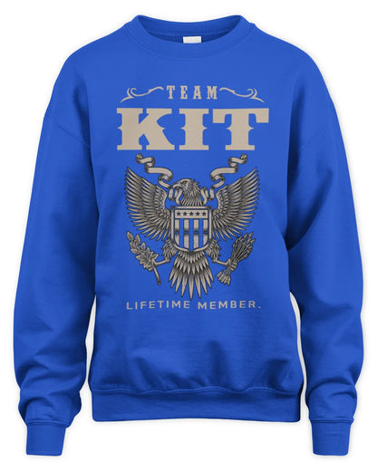 KIT TP06-K82 – Personalized Classic Style Apparel “Team NAME Lifetime Member” - Unisex Sweatshirt - Royal