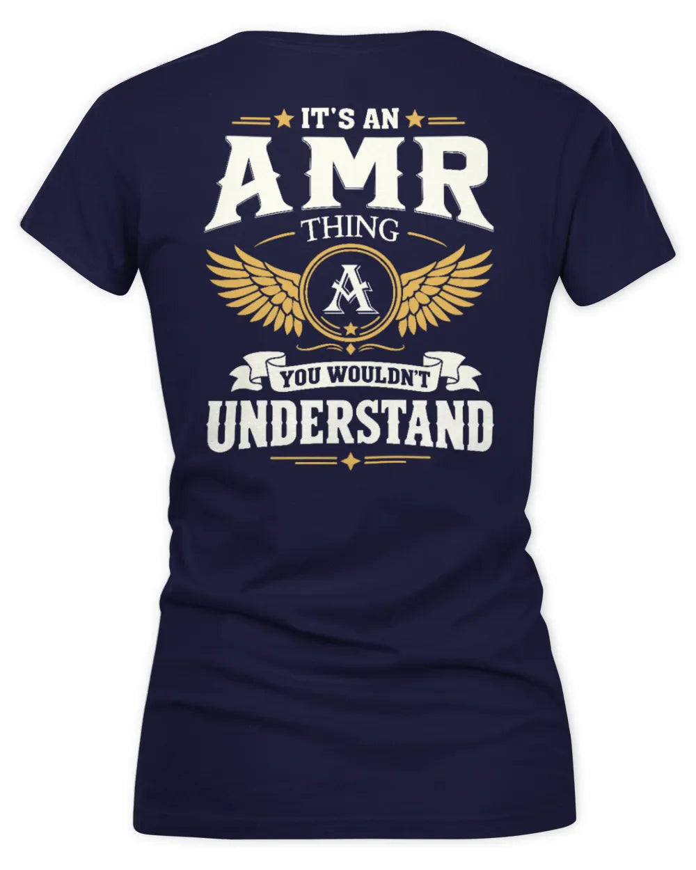 AMR KT06-M008 It’s a [NAME] Thing – You Wouldn’t Understand | Personalized Vintage T-Shirt - Women's V-Neck T-Shirt - Navy