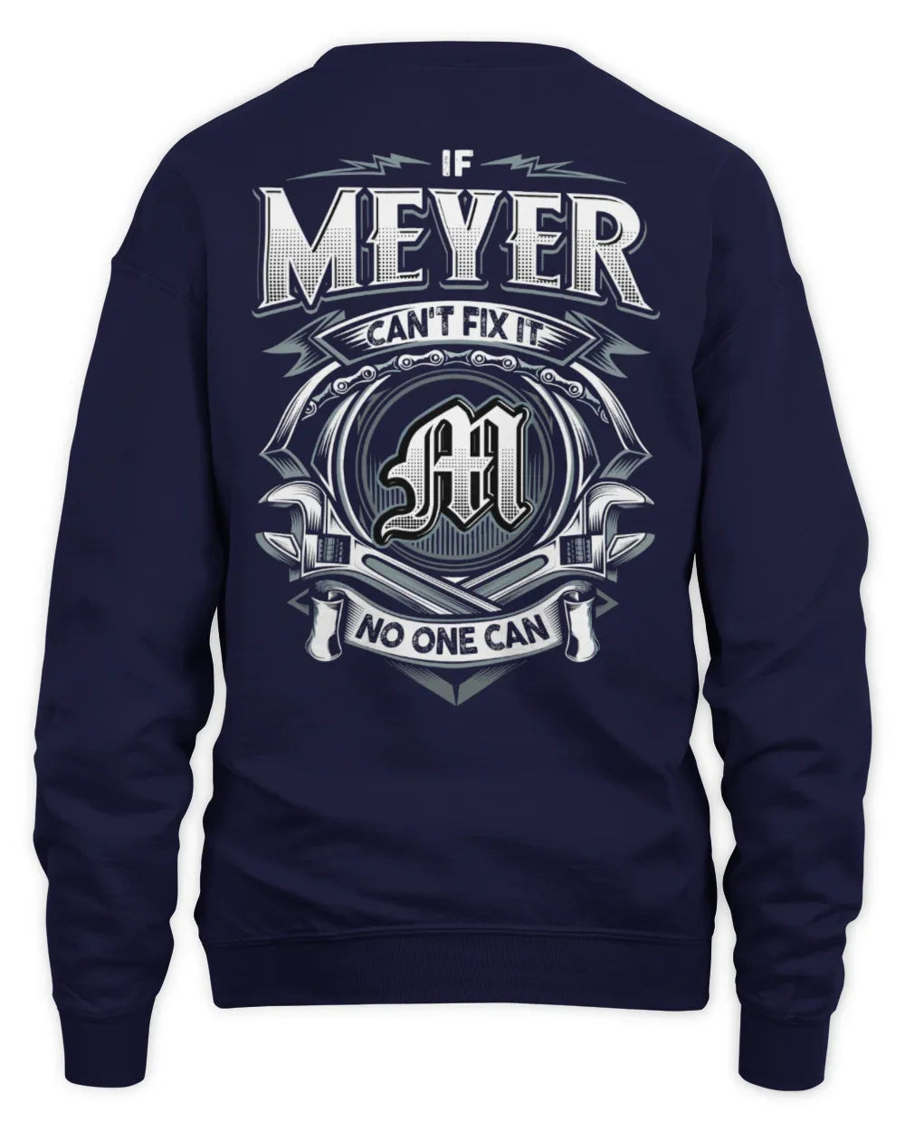 MEYER AP81-K4-626 - Personalized Ahmed Quote Apparel “If Ahmed Can't Fix It, No One Can” - Unisex Sweatshirt - Navy