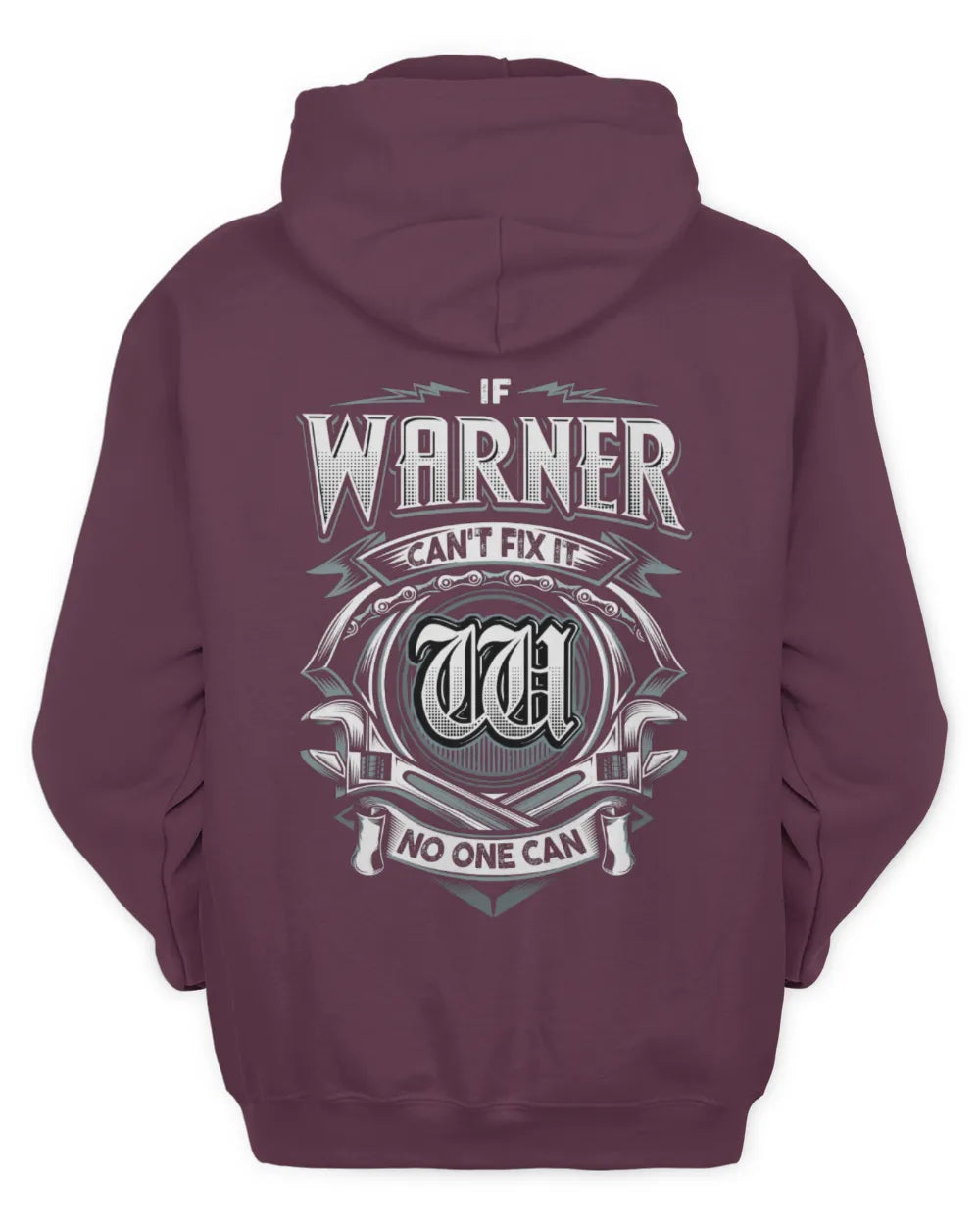 WARNER AP81-K4-626 - Personalized Ahmed Quote Apparel “If Ahmed Can't Fix It, No One Can” - Unisex Hoodie - Maroon