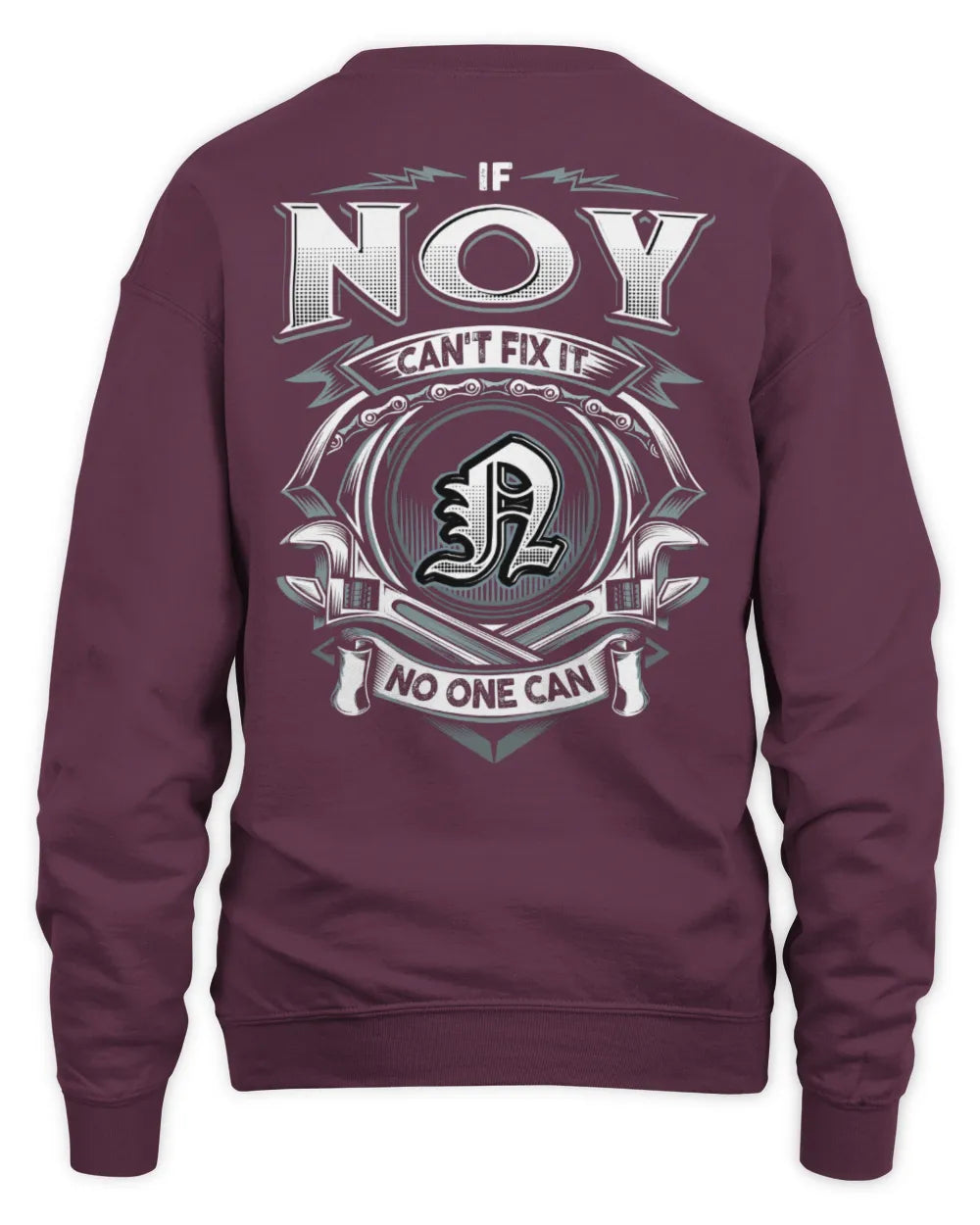 NOY AP81-K4-626 - Personalized Ahmed Quote Apparel “If Ahmed Can't Fix It, No One Can” - Unisex Sweatshirt - Maroon