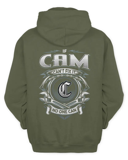CAM AP81-K4-626 - Personalized Ahmed Quote Apparel “If Ahmed Can't Fix It, No One Can” - Unisex Hoodie - Military Green
