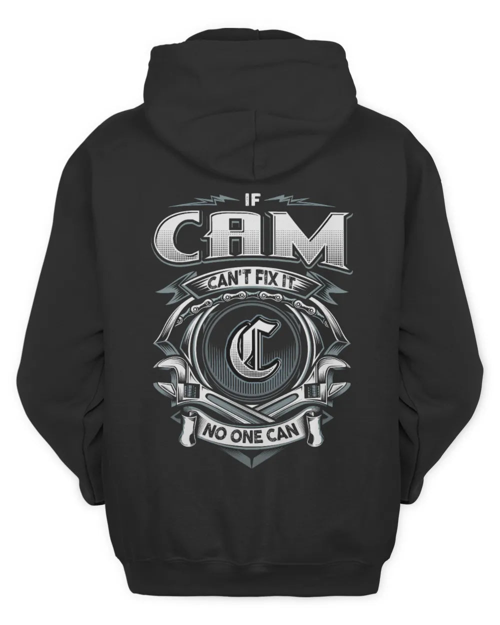 CAM AP81-K4-626 - Personalized Ahmed Quote Apparel “If Ahmed Can't Fix It, No One Can” - Unisex Hoodie - Black