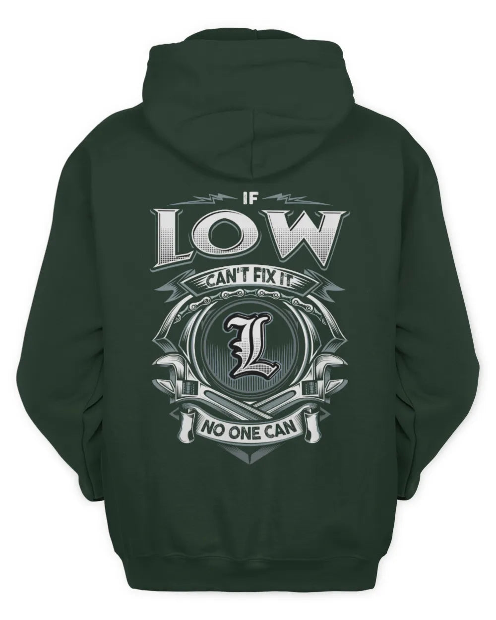 LOW AP81-K4-626 - Personalized Ahmed Quote Apparel “If Ahmed Can't Fix It, No One Can” - Unisex Hoodie - Forest Green