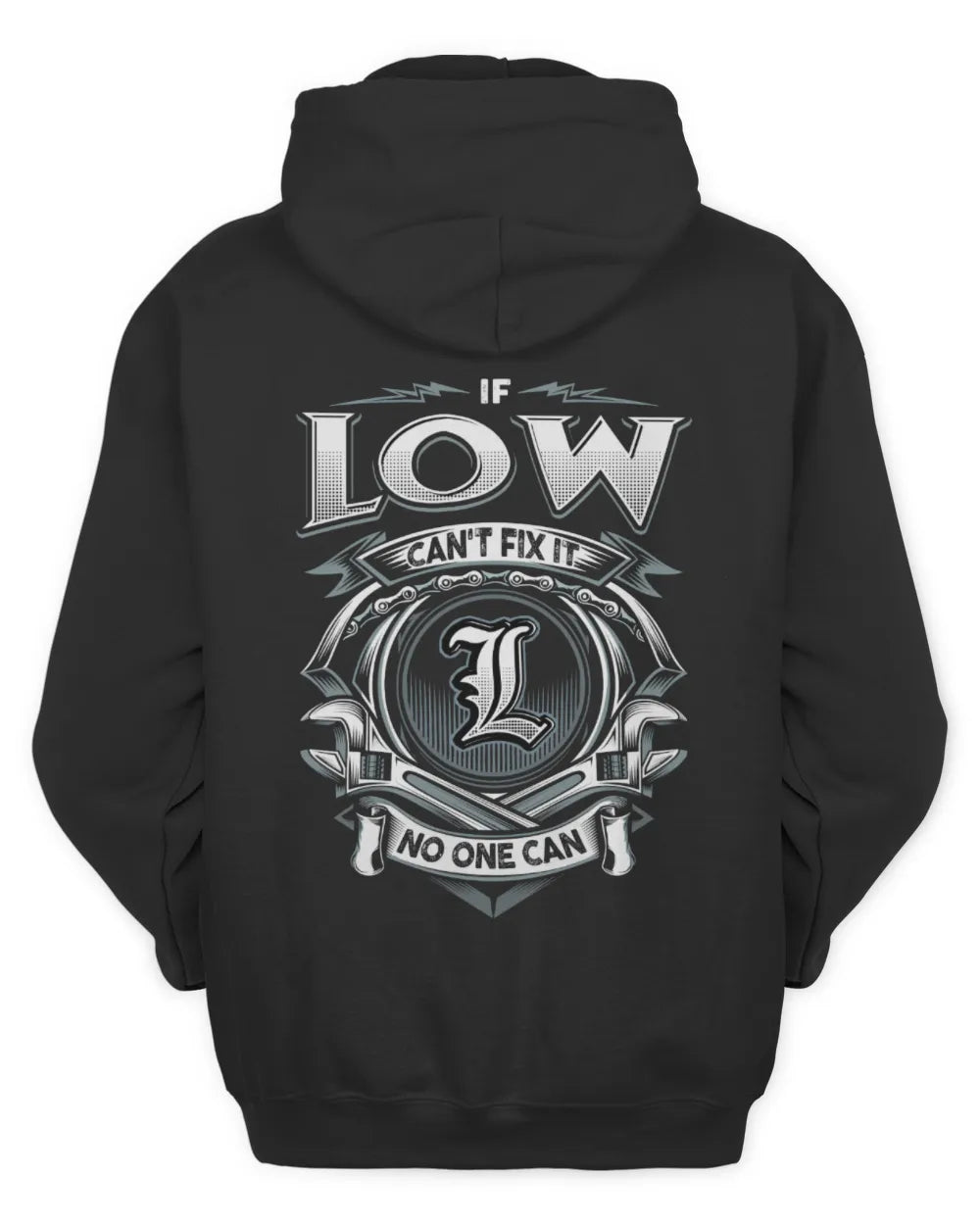 LOW AP81-K4-626 - Personalized Ahmed Quote Apparel “If Ahmed Can't Fix It, No One Can” - Unisex Hoodie - Black