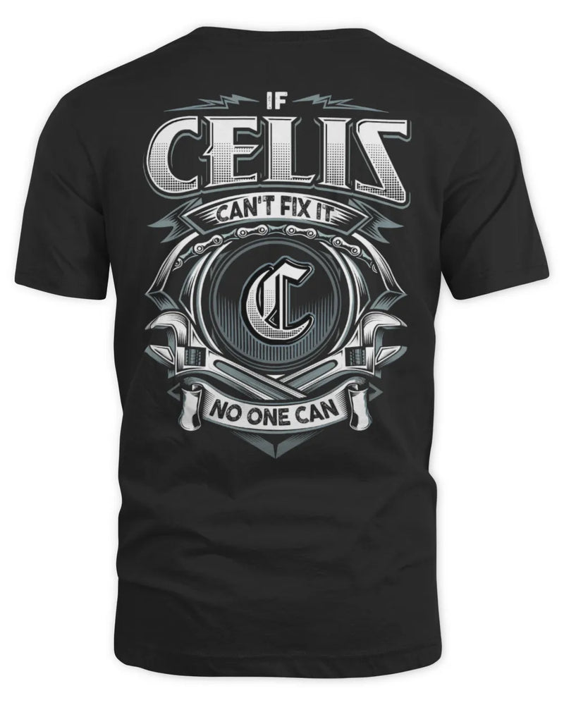 CELIS AP81-K4-626 - Personalized Ahmed Quote Apparel “If Ahmed Can't Fix It, No One Can” - Unisex Standard T-Shirt - Black
