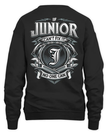 JUNIOR AP81-K4-626 - Personalized Ahmed Quote Apparel “If Ahmed Can't Fix It, No One Can” - Unisex Sweatshirt - Black