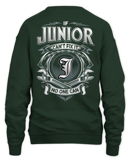 JUNIOR AP81-K4-626 - Personalized Ahmed Quote Apparel “If Ahmed Can't Fix It, No One Can” - Unisex Sweatshirt - Forest Green