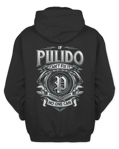 PULIDO AP81-K4-626 - Personalized Ahmed Quote Apparel “If Ahmed Can't Fix It, No One Can” - Unisex Hoodie - Black