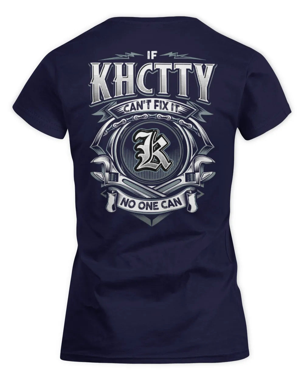 KHCTTY AP81-K4-626 - Personalized Ahmed Quote Apparel “If Ahmed Can't Fix It, No One Can” - Women's Standard T-Shirt - Navy