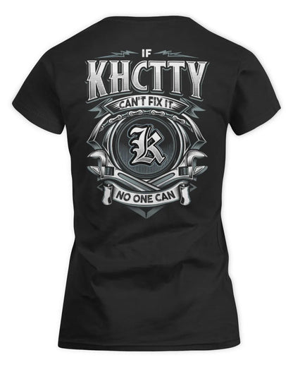 KHCTTY AP81-K4-626 - Personalized Ahmed Quote Apparel “If Ahmed Can't Fix It, No One Can” - Women's Standard T-Shirt - Black