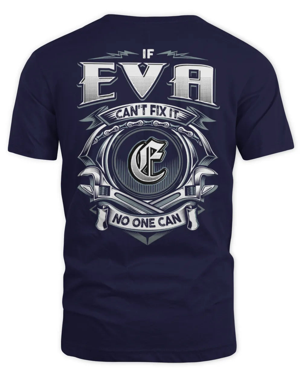 EVA AP81-K4-626 - Personalized Ahmed Quote Apparel “If Ahmed Can't Fix It, No One Can” - Unisex Standard T-Shirt - Navy