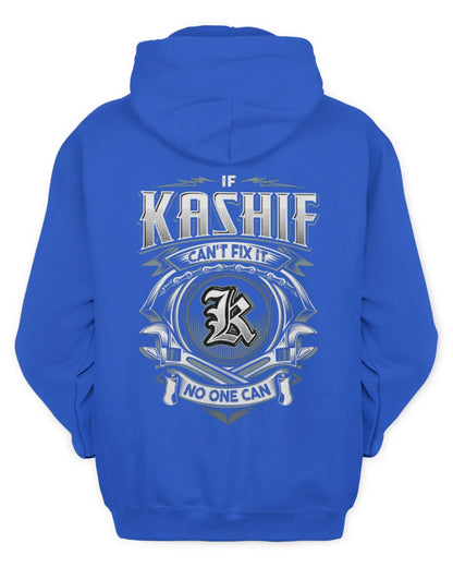 KASHIF AP81-K4-626 - Personalized Ahmed Quote Apparel “If Ahmed Can't Fix It, No One Can” - Unisex Hoodie - Royal