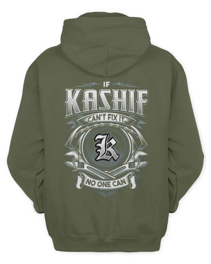 KASHIF AP81-K4-626 - Personalized Ahmed Quote Apparel “If Ahmed Can't Fix It, No One Can” - Unisex Hoodie - Military Green