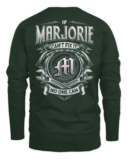 MARJORIE AP81-K4-626 - Personalized Ahmed Quote Apparel “If Ahmed Can't Fix It, No One Can” - Men's Long Sleeved T-Shirt - Forest Green