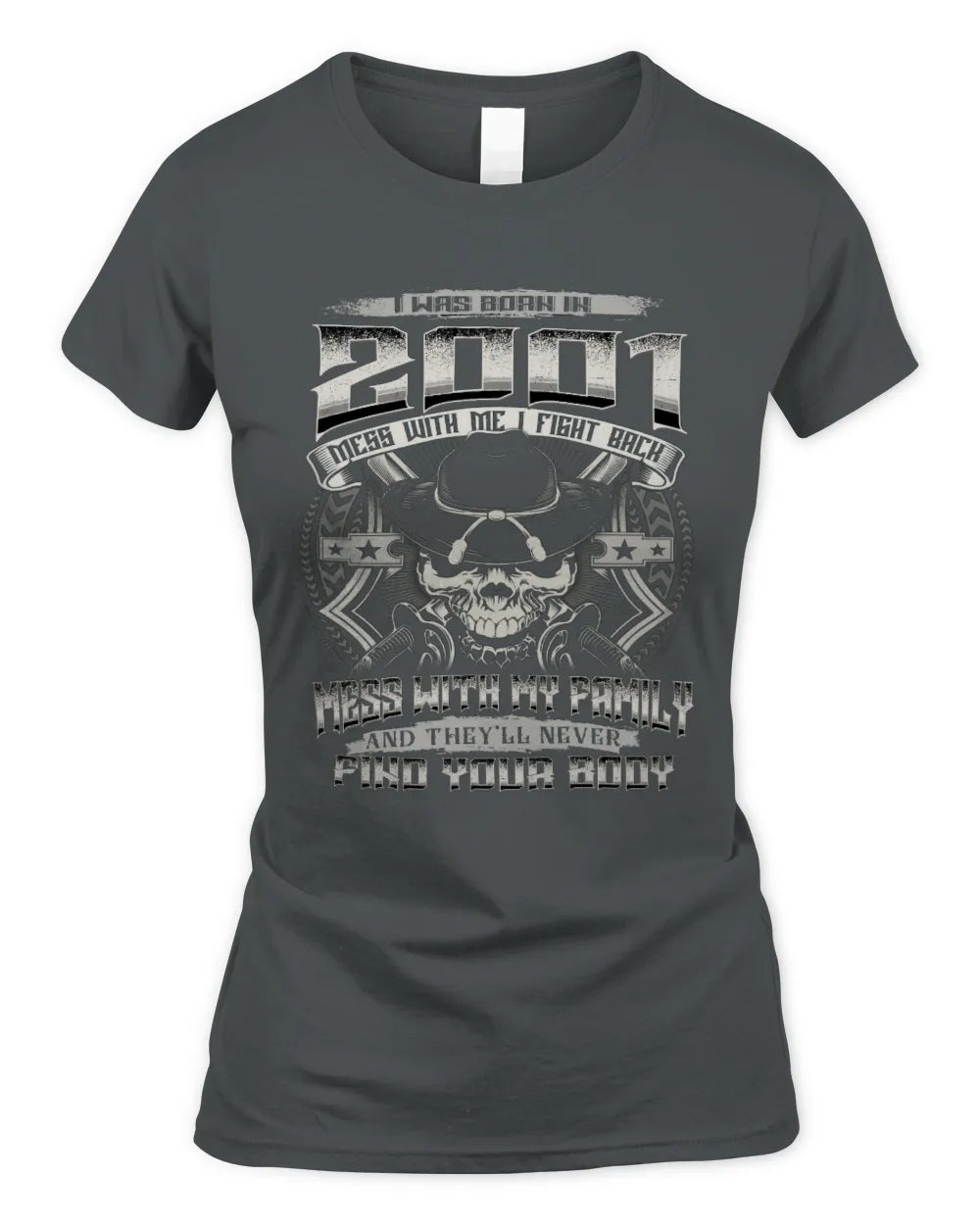 2001 HH89-K2 – Protective Family Quote T-Shirt - Women's Standard T-Shirt - Charcoal