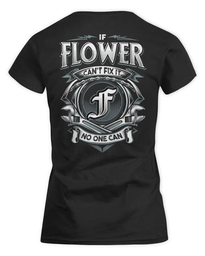 FLOWER AP81-K4-626 - Personalized Ahmed Quote Apparel “If Ahmed Can't Fix It, No One Can” - Women's Standard T-Shirt - Black