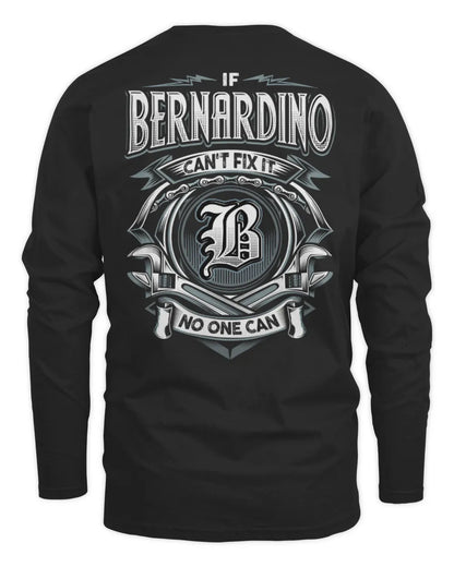 BERNARDINO AP81-K4-626 - Personalized Ahmed Quote Apparel “If Ahmed Can't Fix It, No One Can” - Men's Long Sleeved T-Shirt - Black