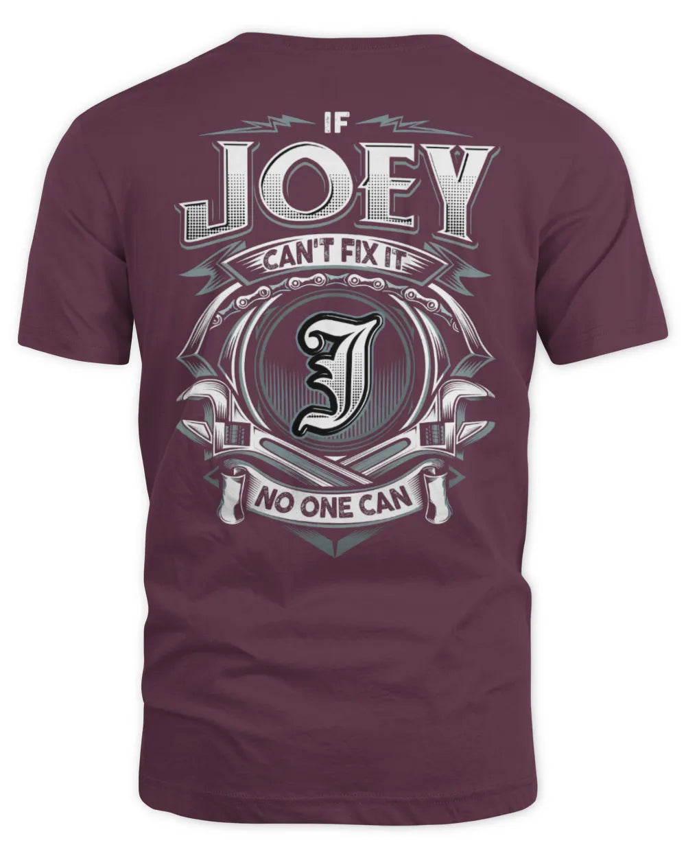 JOEY AP81-K4-626 - Personalized Ahmed Quote Apparel “If Ahmed Can't Fix It, No One Can” - Unisex Standard T-Shirt - Maroon