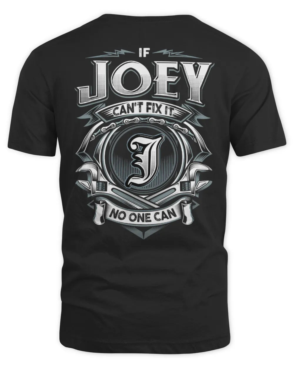 JOEY AP81-K4-626 - Personalized Ahmed Quote Apparel “If Ahmed Can't Fix It, No One Can” - Unisex Standard T-Shirt - Black