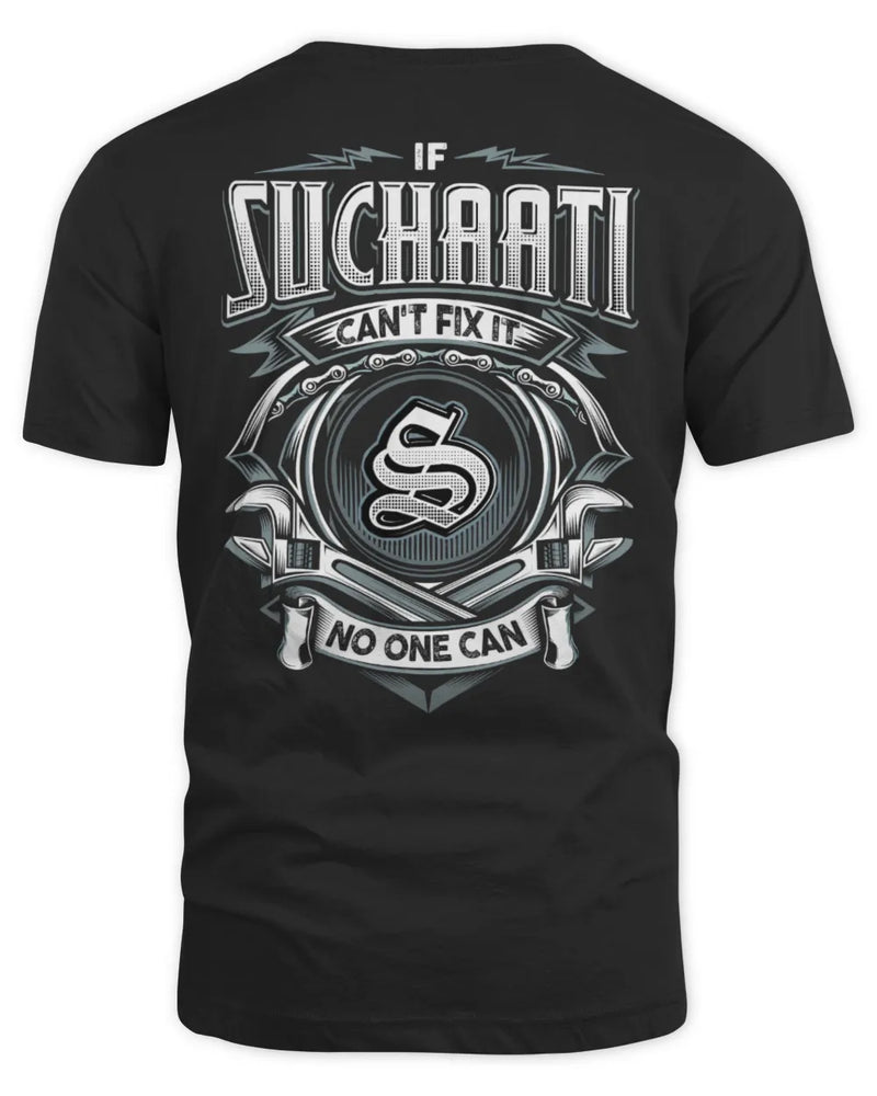 SUCHAATI AP81-K4-626 - Personalized Ahmed Quote Apparel “If Ahmed Can't Fix It, No One Can” - Unisex Standard T-Shirt - Black