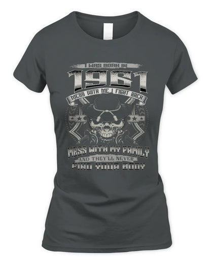 1961 HH89-K2 – Protective Family Quote T-Shirt - Women's Standard T-Shirt - Charcoal