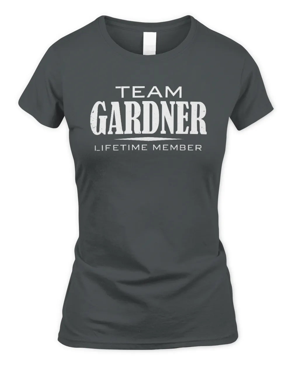 GARDNER BL62-K4-128 - Personalized “Team NAME Lifetime Member” - Women's Standard T-Shirt - Charcoal