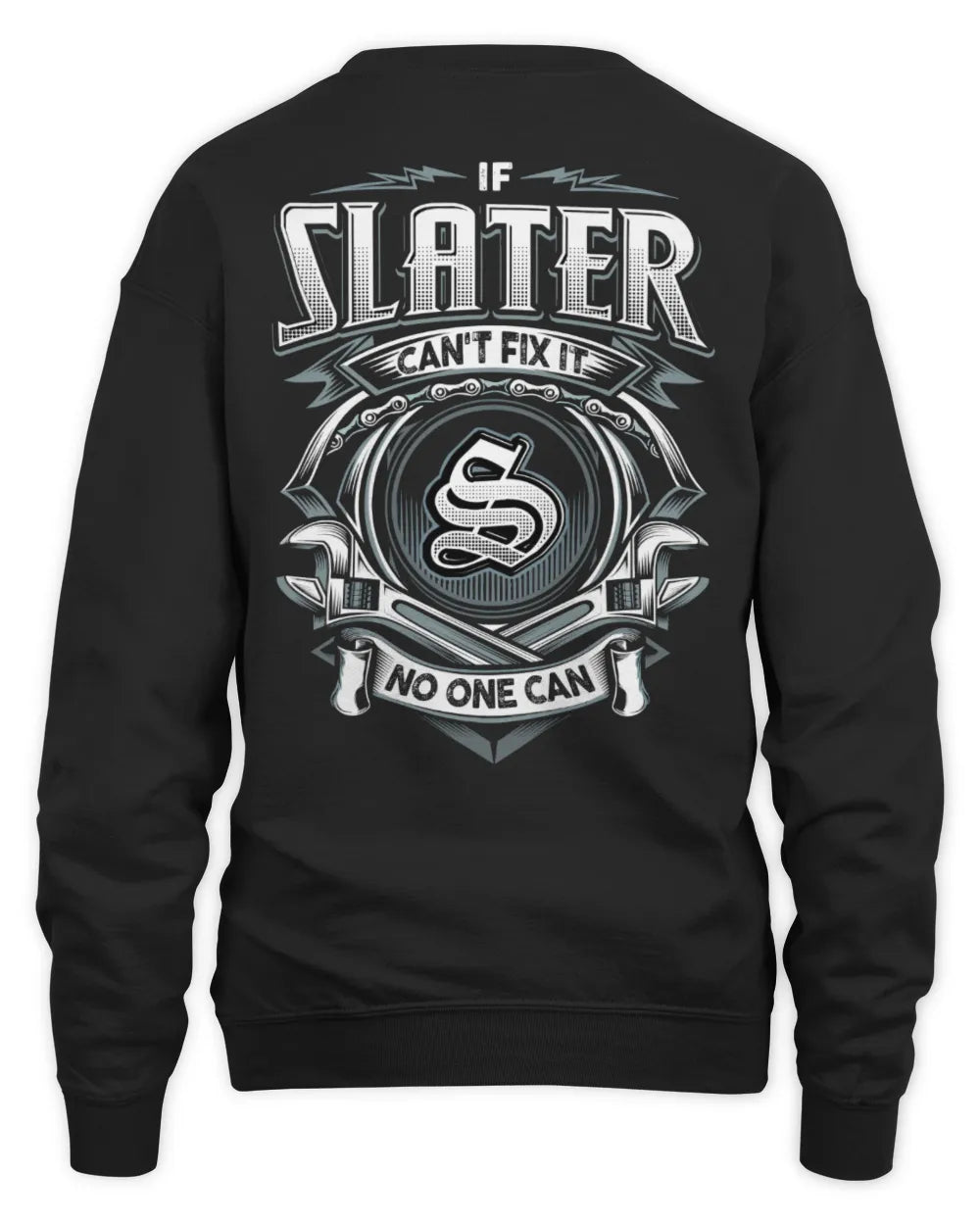 SLATER AP81-K4-626 - Personalized Ahmed Quote Apparel “If Ahmed Can't Fix It, No One Can” - Unisex Sweatshirt - Black