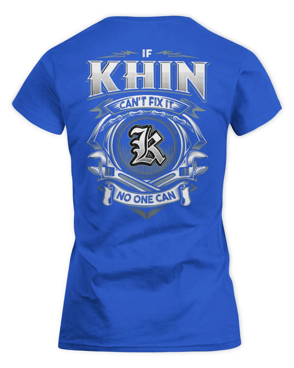 KHIN AP81-K4-626 - Personalized Ahmed Quote Apparel “If Ahmed Can't Fix It, No One Can” - Women's Standard T-Shirt - Royal
