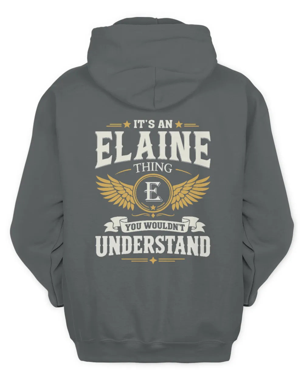 ELAINE KT06-M008 It’s a [NAME] Thing – You Wouldn’t Understand | Personalized Vintage T-Shirt - Unisex Hoodie - Charcoal