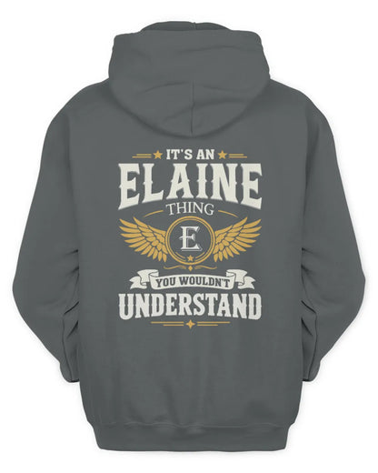 ELAINE KT06-M008 It’s a [NAME] Thing – You Wouldn’t Understand | Personalized Vintage T-Shirt - Unisex Hoodie - Charcoal