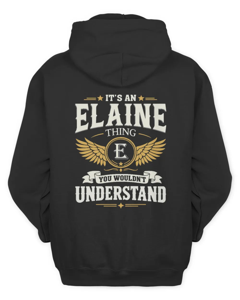 ELAINE KT06-M008 It’s a [NAME] Thing – You Wouldn’t Understand | Personalized Vintage T-Shirt - Unisex Hoodie - Black