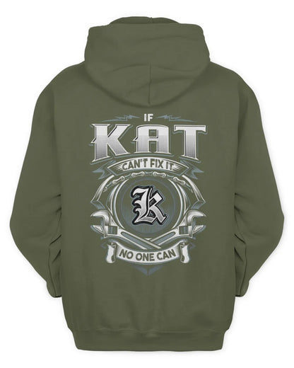 KAT AP81-K4-626 - Personalized Ahmed Quote Apparel “If Ahmed Can't Fix It, No One Can” - Unisex Hoodie - Military Green