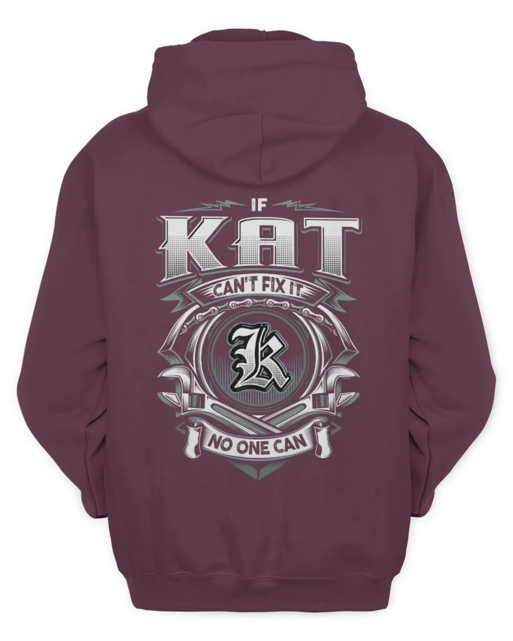 KAT AP81-K4-626 - Personalized Ahmed Quote Apparel “If Ahmed Can't Fix It, No One Can” - Unisex Hoodie - Maroon
